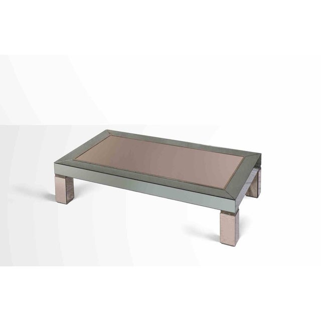 Midcentury Brass and Glass Coffee Table realized by italian manufacture in 1960s. Very good condition.