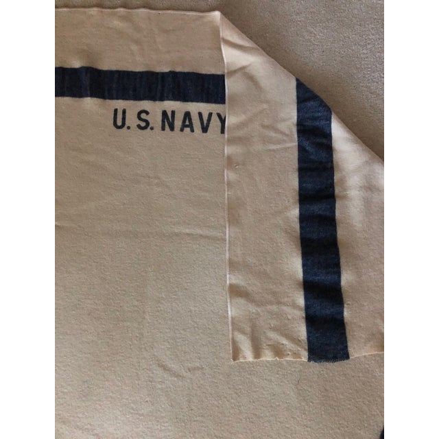 Vintage Official u.s. Navy Wool Blanket, World War II Chairish