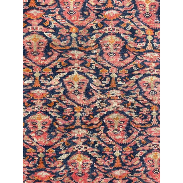 Orange Antique Kurdish Malayer Rug For Sale - Image 8 of 18