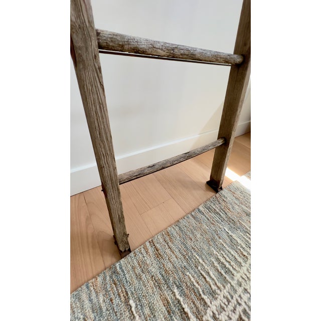 Early 20th Century Primitive Kansas Homestead Wooden Blanket Ladder For Sale - Image 6 of 8
