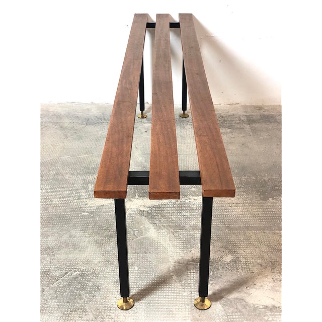 1960s Mid-Century Bench in Teak, Italy, 1960s For Sale - Image 5 of 13