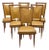Art Deco Dining Chairs, 1940s, Set of 6 For Sale