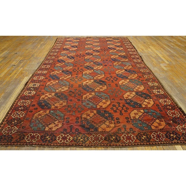 19th Century Central Asian Ersari Gallery Carpet ( 6'8" x 13' - 203 x 396 )
