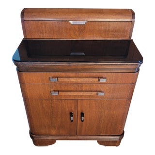 1940s Art Deco Bar Cabinet For Sale