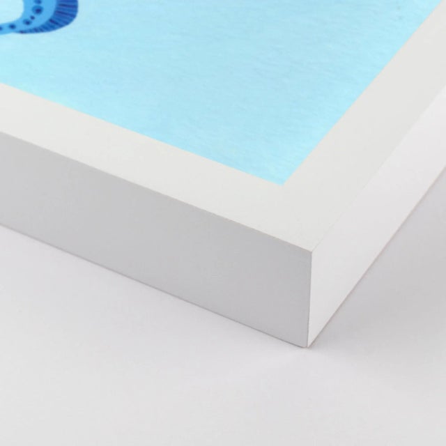 DESCRIPTION: Blueberry the Snake by Willa Heart in White Framed Paper, Small Art Print SPECIFICATIONS: Type: Framed Paper....