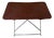 Vintage French Rectangular Metal Folding Dining Table, 1950s For Sale
