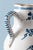 Blue Antique Blue & White Rooster Jug, 1700s For Sale - Image 8 of 10