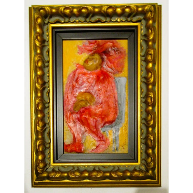 This painting, titled Support, is on a wooden panel by artist Mark Kanovich, created in 2012. It features an abstract...