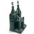 Mexican Vintage Mexican Barro Negro Black Clay Mission Church Cathedral Folk Art Pottery For Sale - Image 3 of 10