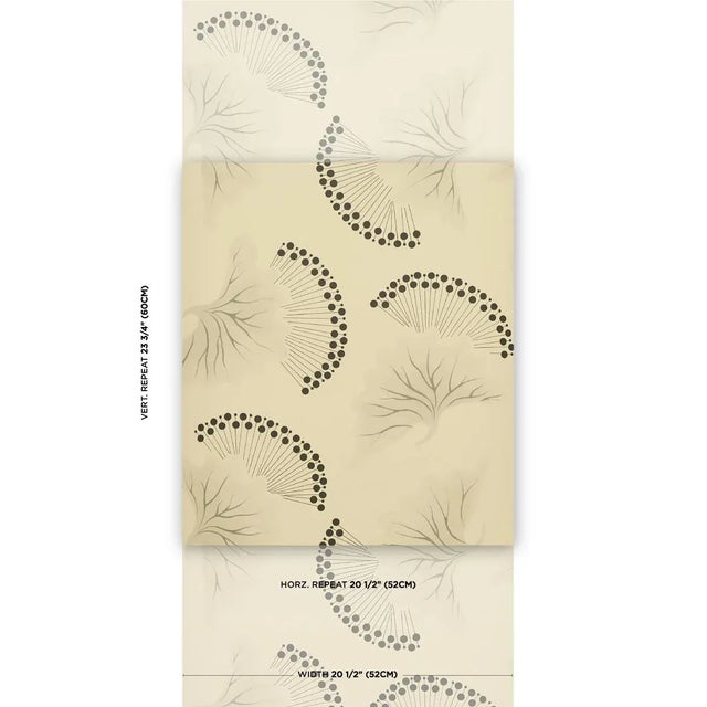 Inspired by 15th- and 16th-century Japanese textiles, Neisha Crosland's Anemone wallpaper features delicate stylized...