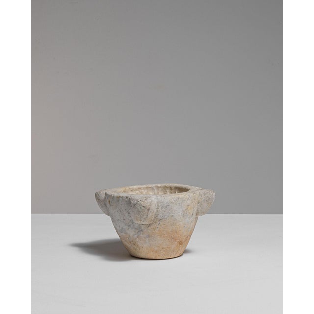 19th Century 19th Century France Antique White Marble Serving Piece For Sale - Image 5 of 15
