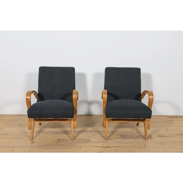 1960s Mid-Century Armchairs, Former Czechoslovakia, 1960s, Set of 2 For Sale - Image 5 of 18