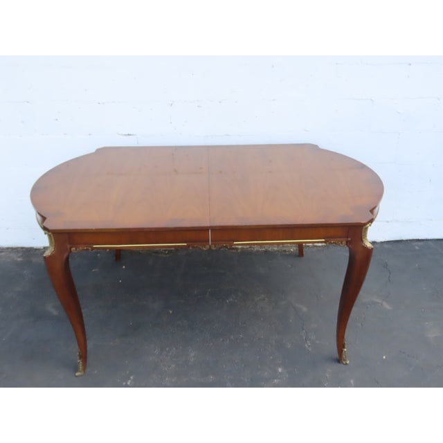 French Set of Dining Table Two Leaves and Six High Back Chairs 6664 For Sale - Image 9 of 18