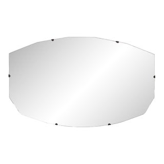 1930s French Art Deco Rectangular Beveled Mirror For Sale