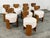 Wood Set of Eight Reupholstered Chairs, Mid-Century Style For Sale - Image 7 of 11