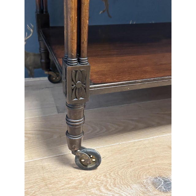 Antique Victorian Trolley in Mahogany, 1890s For Sale - Image 4 of 12