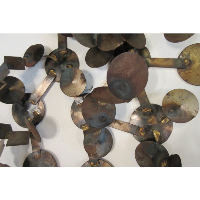 1970s Metal Circular Wall Sculpture For Sale - Image 11 of 12