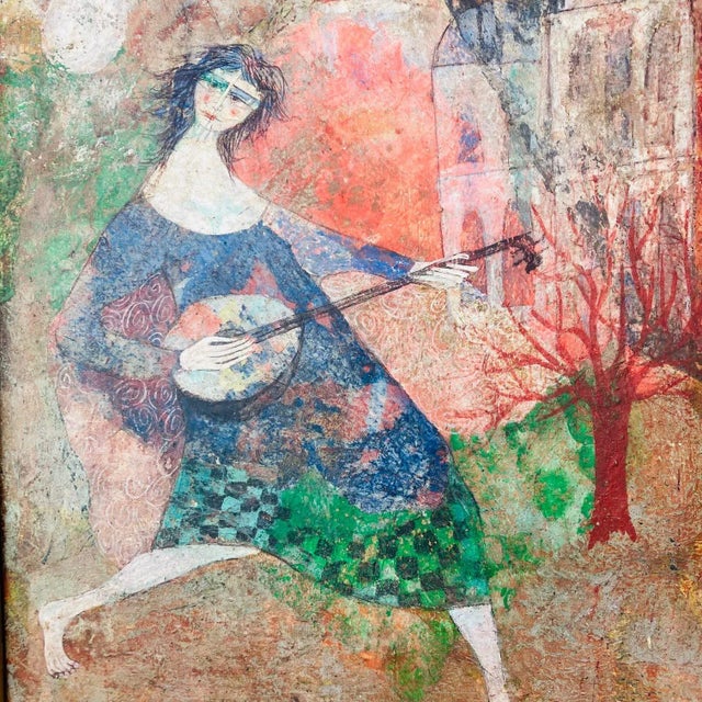 This is a beautiful original painting by Italian artist Luciano Spazzali which I discovered at an estate sale just outside...