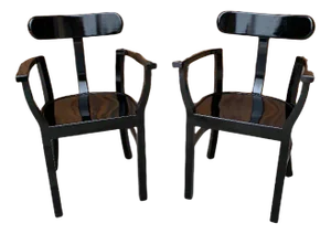 Set of Art Deco Chairs by Lajos Kozma for Woodworking RT, 1920s