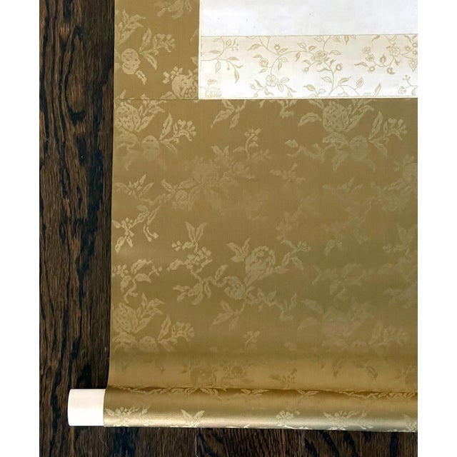 Antique Japanese Ink Hanging Scroll Hidaka Tetsuo with Wood Storage Box For Sale - Image 13 of 13