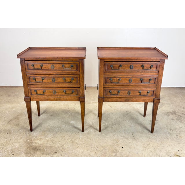 Early 20th Century French Louis XVI Style Nightstands Side Tables, Italy For Sale - Image 10 of 12