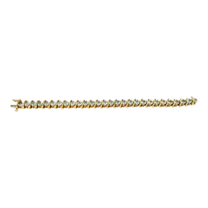 Late 20th Century 12.08 Ct Natural Aquamarine Bracelet