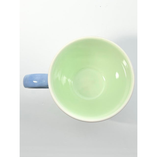 1990s Pfaltzgraff “Summer Breeze” Large Ceramic Mugs - Set of 6 For Sale - Image 4 of 5