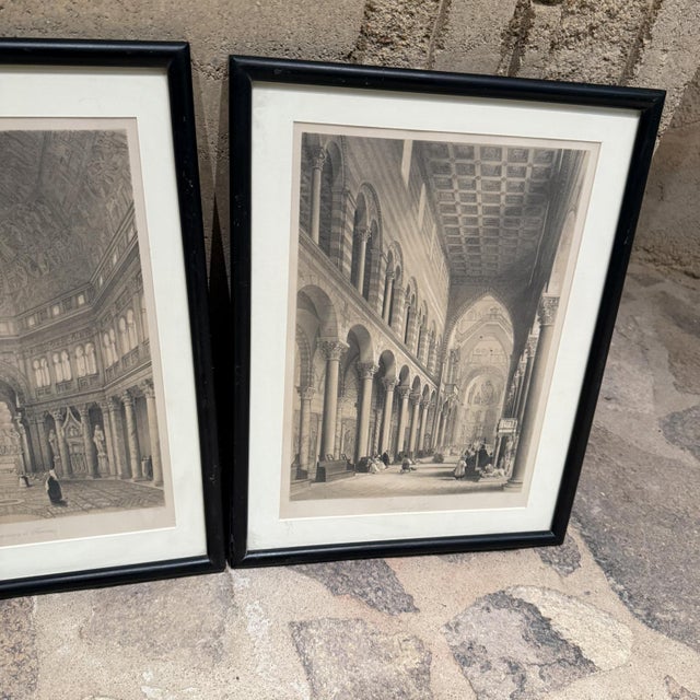 1960s 1960s Set of 3 Italian Architectural Etchings For Sale - Image 5 of 12