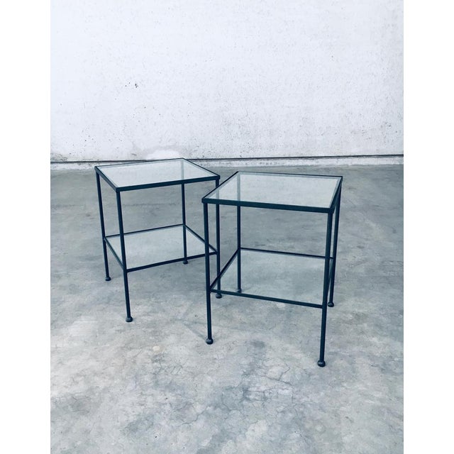 Minimalist Two Tier Side Tables, Belgium, 1960s, Set of 2 For Sale - Image 10 of 18