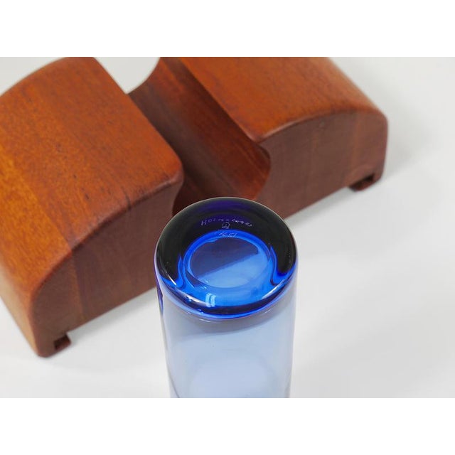 Vintage Danish Wall Mirror with Glass Vase, 1960s For Sale - Image 9 of 18