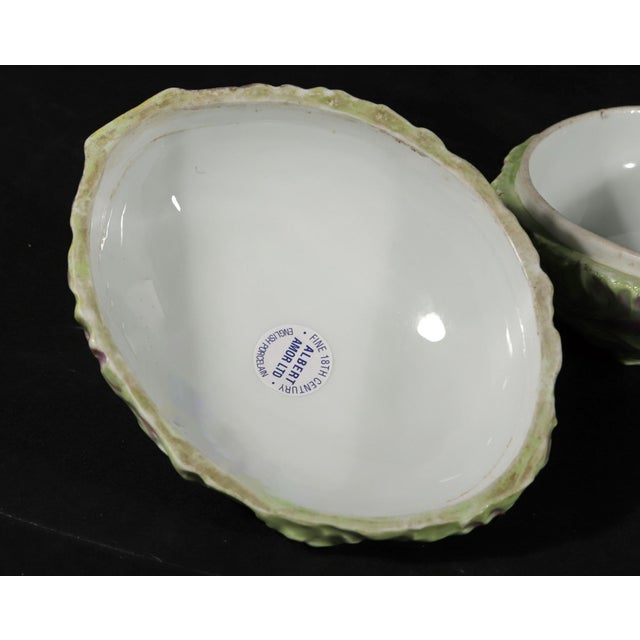 Late 18th Century German Porcelain Trompe l'Oeil Cabbage Tureen and Cover, Meissen For Sale - Image 10 of 12