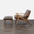 Mid-Century Modern Crate & Barrel Mid-Century Lounge Chair and Ottoman Set For Sale - Image 3 of 10