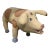 Vintage Carved Wooden Folk Art Pig by David Alvarez For Sale