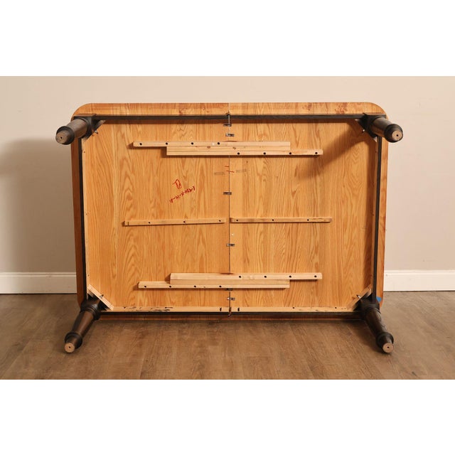 Farmhouse Style Oak Expandable Dining Table For Sale - Image 18 of 18