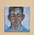 Vintage 1990’s Painting of a Young Man in Blue 10x10” Signed “Meyer” Acrylic on Canvas Loose, Painterly Brush Strokes Very...