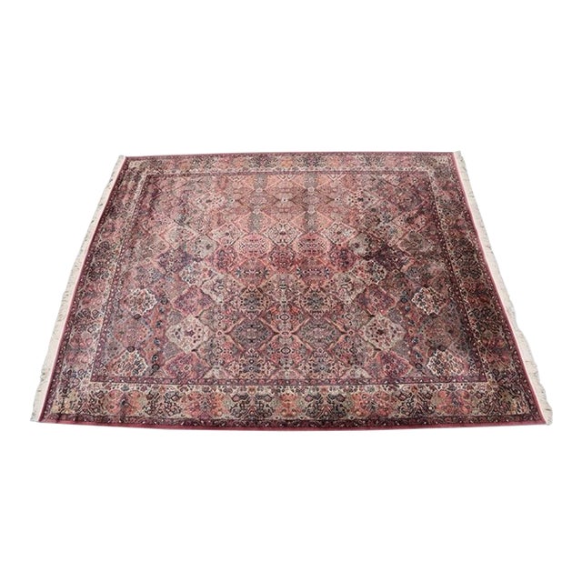 Karastan 11.5’ X 14’ Red Wool Kirman Antique Rug For Sale