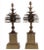 Hollywood Regency A Pair of Maison Charles Style Vintage Brass Pinecone Garnitures For Sale - Image 3 of 12