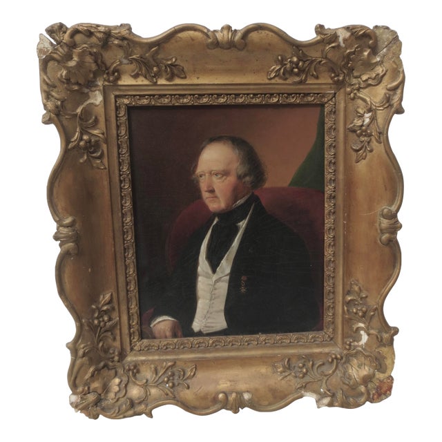 Antique Portrait British Gentleman Portrait For Sale