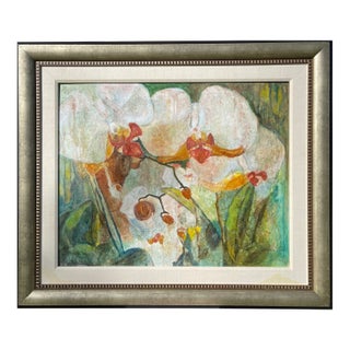 "Spring Blossom" Original Oil Framed Painting by Artist Sonia Gold For Sale