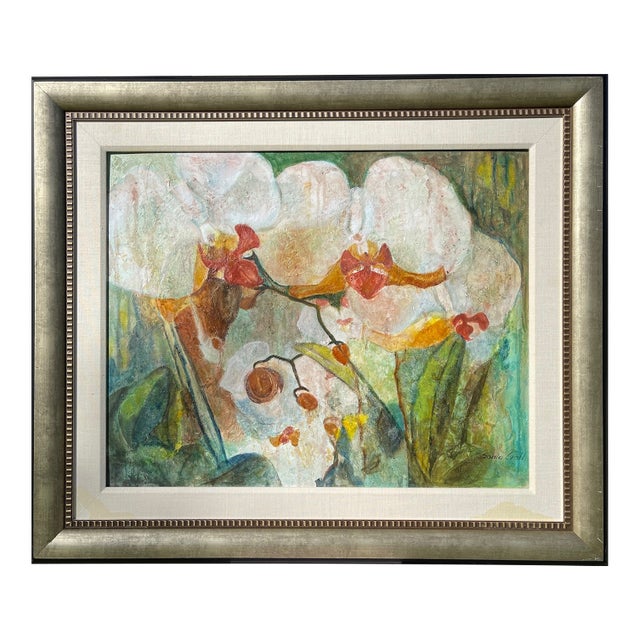 "Spring Blossom" Original Oil Framed Painting by Artist Sonia Gold For Sale