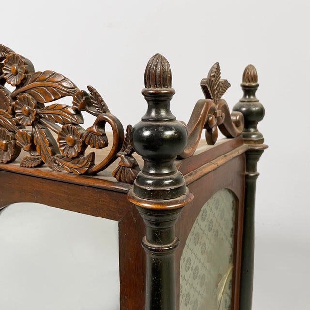 Italian 19th Century Style Wooden Table or Wall Cabinet with Mirror, 1930s For Sale - Image 11 of 18