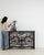 Neoclassical Wrought Iron Console With Belgian Bluestone For Sale In Greensboro - Image 6 of 10