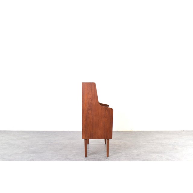 Mid-Century Danish Teak Secretary, 1960s. For Sale - Image 4 of 18