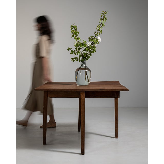 Wood Swedish Slagbord Drop-Leaf Table, Antique, Sweden, 19th Century For Sale - Image 7 of 18