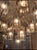 Metal Grand-Scale 1970s Smoked Glass and Brass 22-Light Waterfall Chandelier For Sale - Image 7 of 9