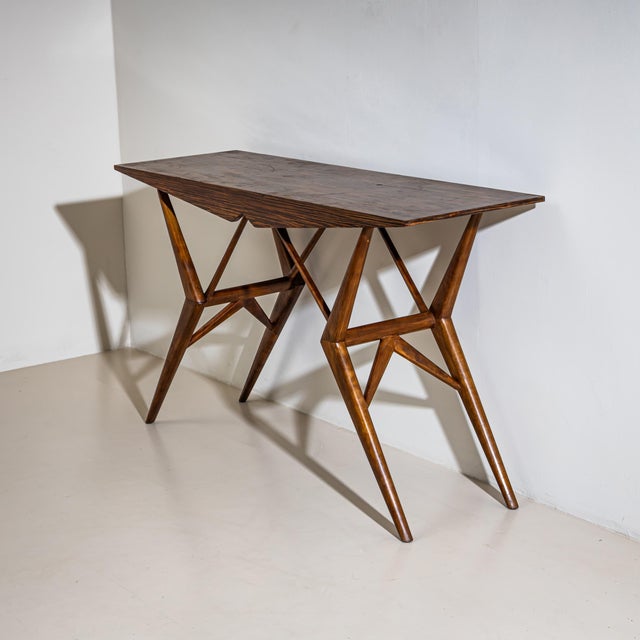 Ico Parisi Library Table in the Style of Ico Parisi's Model Ai 1009, Italy, 1950s For Sale - Image 4 of 9