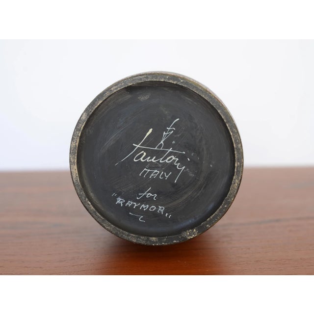 Mid Century Modern Marcello Fantoni for Raymor Lady With Dog Ceramic Vase For Sale - Image 12 of 13