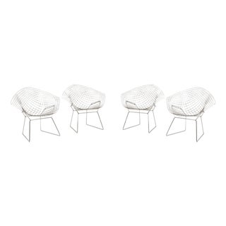 Diamond Armchairs by Harry Bertoïa for Knoll, 1970s, Set of 4 For Sale