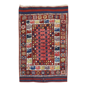 Late 19th Century Zabihi Collection Bergama Turkish Rug