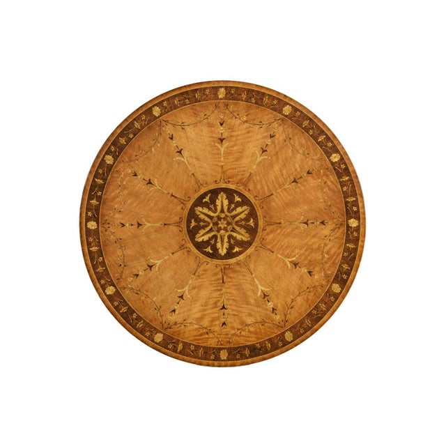 Traditional Regency Satinwood Tilt-Top Center Table For Sale - Image 3 of 7